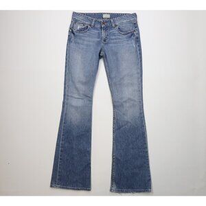 Vintage Buckle BKE Womens 31 x 37.5 Distressed Babydoll Flared Wide Leg Jeans